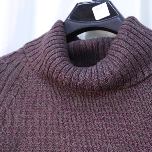 Peruvian Connection Dark Brown Cowl Neck Sweater - Picture 7 of 11